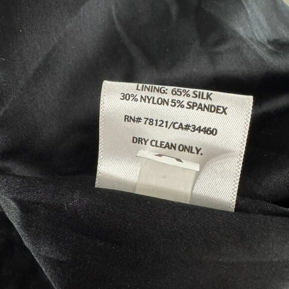 Eileen Fisher Ponte Dress Large Black Sleeveless Leather Trim NWT‎ DR-1730 - Picture 12 of 12